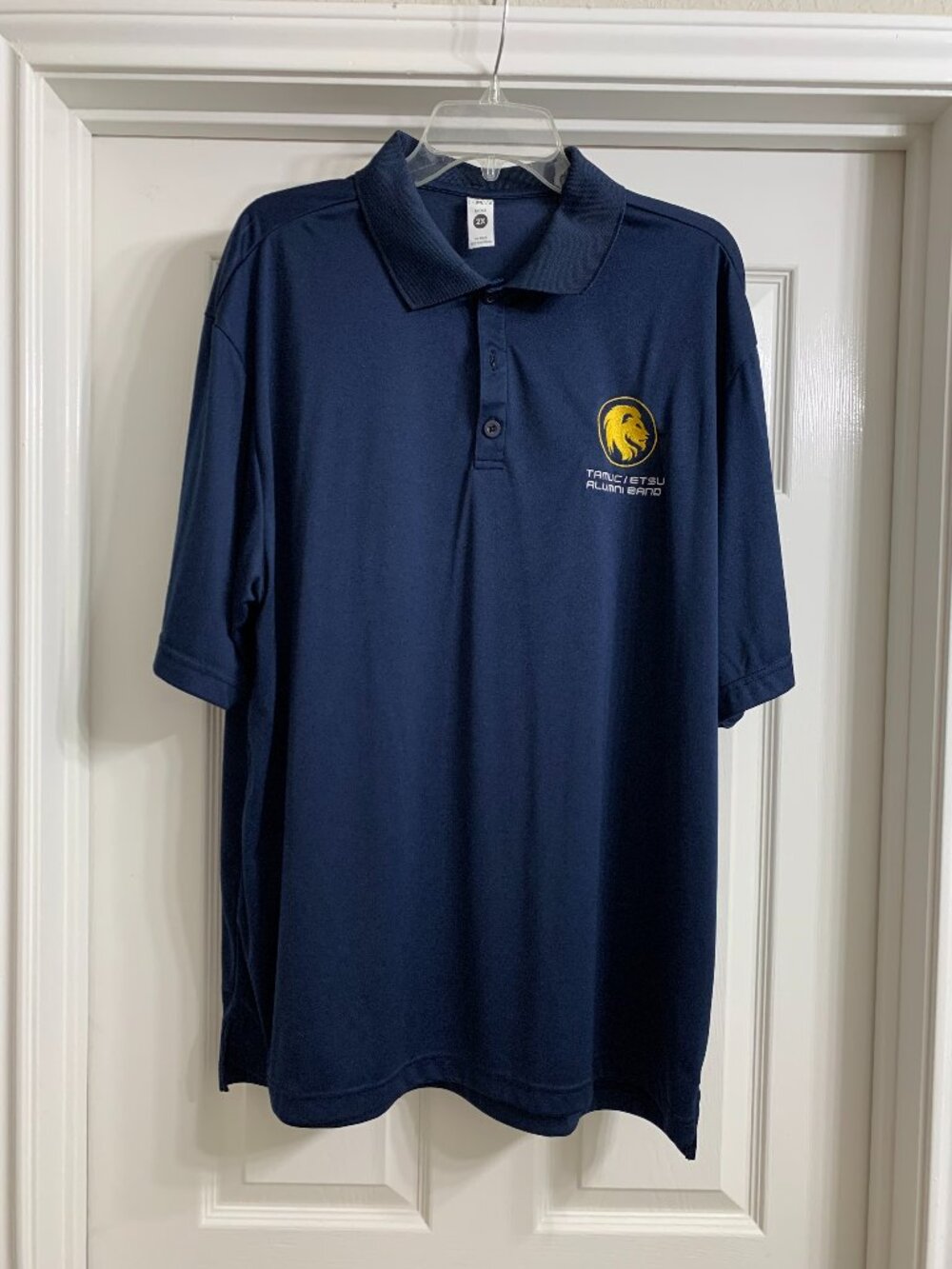 BAW Brand Men's Navy-Blue Polo Shirt, Size 2X